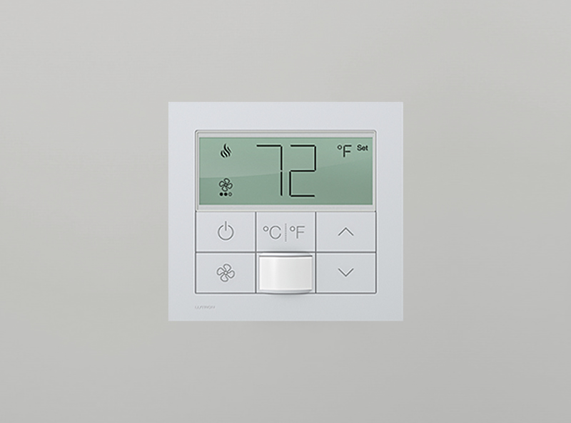 Lutron temperature control pad